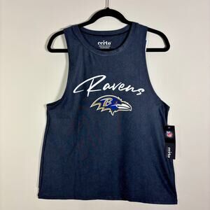 Certo Baltimore Ravens NFL Women's XL Shirt Tank Top Racer Back Black NWT